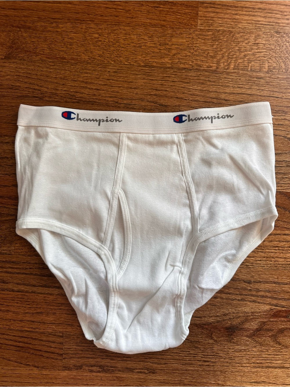 Vtg 1990s Champion Mens White Briefs Sz 36 High Rise Cotton Underwear RN15763